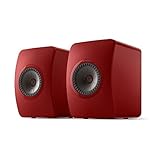 KEF LS50 Wireless II - ワイヤレス HiFi スピーカー（クリムゾンレッド） | HDMI | Airplay 2 | Bluetooth | Spotify対応 (Red) (red)