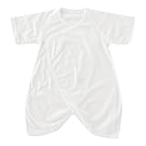 (チャックル) chuckle *WAFUわふ*ワンタッチ新生児コンビ肌着【日本製】 ホワイト 50-60cm M8112-00-10