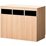 オフィスコム 法人様向け ゴミ箱収納カウンター 3連タイプ 木製 幅1200×奥行608×高さ950mm ナチュラル CELVO-TRC-W12D60-NA