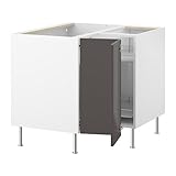 IKEA(イケア) FAKTUM 79890391 コーナーベースキャビネット, アブストラクト グレー