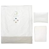 ミニふとん ベビー洗い替えカバー３点セット 《Moo Moo》 【掛・敷・枕】 【日本製】 【無添加ガーゼ】