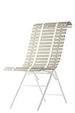 sudare by nendo produced for PATIO PETITE テラス、ベランダ用家具 sudare ハイバックチェア ホワイト×ウォームグレイ 635513