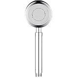 SQ シャワーヘッド 節水 低水圧対応　シャワー穴0.3mm 肌触り・浴びごこちやわらかい シルバー