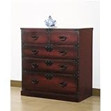 民芸調タンス/引出箪笥 木製(桐) 幅67cm 【完成品】 dS-1256041