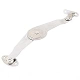 uxcell　家具蓋ヒンジステイ　サポートヒンジステー　シルバートーン　メタル　9×3.5×1cm