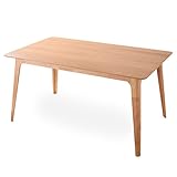LOWYA （ロウヤ） ダイニングテーブル テーブル単品 長方形 オーク 突板 木脚 幅150cm 机 おしゃれ 新生活