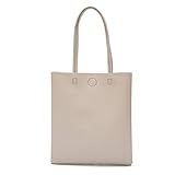 fang&jane トートバッグ レディース PUレザー A4対応 大容量 軽量 シンプル (白)