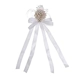 Perfk ファブリック　フラワー　レース　手首　コサージュ　ブライダル　ブレスレット　ウェディング　プロ　ハンド　花