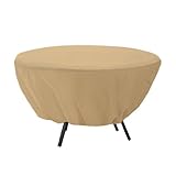 Classic Accessories 58202 Patio Table Cover Round - Tan