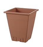 リッチェル ネバール 角プランター 37型 ブラウン 37×37×41(cm)