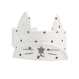 Cutelove 日よけ帽子 ハット 空頂帽 野球帽 鳥打ち帽子 子供 男女兼用 紫外線対策 日焼け止め 熱中症予防 お出かけ アウトドア ベビー帽子 つば広 野球キャップ 五芒星柄 お耳付き ベース