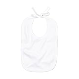 (ベイビーバグズ) Babybugs 赤ちゃん・ベビー・幼児用 ひもで結ぶタイプ オーガニックコットン ビブ スタイ (ワンサイズ) (ホワイト)