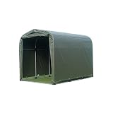 南榮工業(Nan-a Corporation) サイクルハウス ARMY 3台用 アーミーグリーン 間口1560×奥行2200×高さ1650mm 自転車 サイクルポート