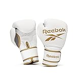 Reebok(リーボック) ボクシンググローブ 14オンス パンチンググローブ ボクシング キックボクシング グローブ メンズ レディース ホワイトゴールド