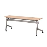 TOKIO NTTホールディングテーブル 棚付 パネル無 W1800×D450×H720mm NTT-1845 ナチュラル