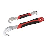 F Fityle プロ仕様　スパナレンチ　調節可能　フックレンチ　作業用 オープニングツール（8インチ＋11インチ）