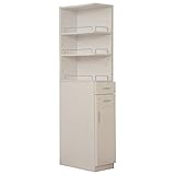 山善(YAMAZEN) すき間収納ラック(幅30) ホワイト SSR-1830(WH)