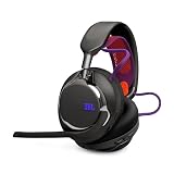 JBL Quantum 950/ 2.4GHZ超遅延ワイヤレス/ ヘッドトラッキング対応/ベースステーション付属/Bluetooth 5.3/ デュアルコネクト接続/低遅延有線USB-C接続 / 50mmダイナミックドライバー/バッテリー2個同梱/パーツ脱着交換可能/ 単一指向性6mmブームマイク/ ブラック/ JBLQTUM950BLK