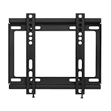 テレビ 壁掛け 金具 壁面 薄型 液晶 モニター ディスプレイ 19-43インチ対応 VESA規格対応 スタンダード固定タイプ 垂直設置 左右調整 水平器付き 幅25.5cm 奥行2.8cm 高さ22cm std-004-bk
