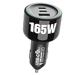 フルカワセレクト USBカーチャージャー 計165W USB PD 3.1/PD 3.0 PPS QC3.0対応【日本国内検品】 140W/100W+35W+30W USB-C×2ポート USB-A 計3ポート USB Type-C シガーソケット 車載充電器 28V/5A高出力 超急速充電対応