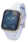 エレコム Apple Watch バンド 41mm 40mm 38mm 可愛い &me シリコン スリム 【Apple Watch SE2 9 8 7 6 5 4 3 2 1 対応】 ブルー AW-41BDSCJBU