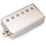 Musiclily Pro LP-CMHA アルニコ5 カバード ハムバッカー ネックピックアップ 7.5K LPエレキギター用 ニッケル