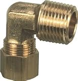 ProPlus gidds-272410真鍮圧縮エルボ、1 / 4 " x 1 / 4 " Mip、鉛フリー