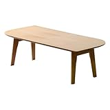 脚折れ木製センターテーブル【-Remone-リモネ】（リーフ型ローテーブル）ビーチ