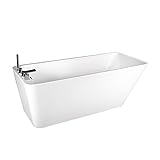empava a1517 Wコンテンポラリー浴室自立Bathtub
