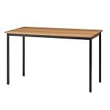 プラス Garage デスク ワーキングテーブル 幅140cm 奥行70cm 天板ナチュラル/脚ブラック 698318
