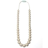 Mama & Little Silicone Teething Nursing Necklace for Mom Anna, Cream [並行輸入品]