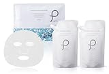 プリュ シートマスク 化粧水 乳液 大容量3点セット パック35枚入+ローション500mL+ミルク500mL 日本製