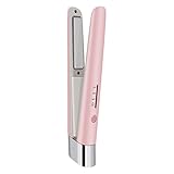 コードレスストレートヘアアイロンとカーラー2in 1、5000mAhバッテリー付きポータブルフラットアイロン、ミニサイズの持ち運びが簡単、チ