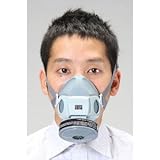 エスコ 吸収缶交換マスク(1缶式) EA800MS-6