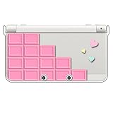 sslink New ニンテンドー 3DS 対応 クリア ハード カバー 板チョコレート（ピンク） ハート スイーツ ストロベリー