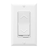 topgreener tgDS電気ライトディマースイッチのLEDライト、インドア、LED、CFL調光機能付き照明|スライドノブディマー、3ウェイ、単極、Decoratorスタイルスイッチ| 120 V