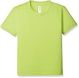 [グリマー] 半袖 4.4oz ドライTシャツ (クルーネック) 00300-ACT_K キッズ ライトグリーン 140cm (日本サイズ140相当)