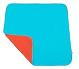 minimynimo リバーシブル アフガン (おくるみ) ソーダ+タンジェリン