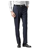 [ニューヨーカー] ウォッシャブル テトロンウール ヘリンボーン スラックス ブルー 76 162022307076