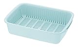 リッチェル 水切り ミントブルー シェリー 水切りバット L 抗菌加工