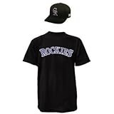 Colorado Rockiesキャップ&大人用2 x lジャージMLB Licensedレプリカコンボセット