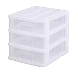 ポッシュ 浅型3段収納ケース ナチュラル Y-124