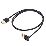 cablecc Ultrafine DisplayPort 1.4 DP - Ultra-HD UHD 4K 144hz DPケーブル 8K 60hz ケーブルアップアングル90度 デスクトップノートパソコンモニター用 100cm