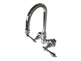 Elements of Design DT0721CL Hot Springs Wall Mount Clawfoot Tub Filler, 4-3/4' in Spout Reach, Polis