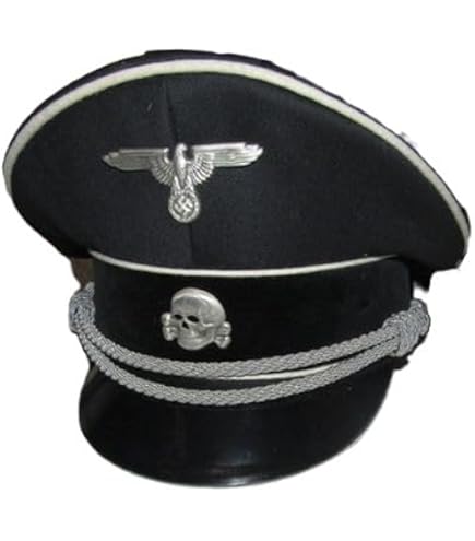 Amazon.co.jp: WW2 ドイツ軍 アルゲマイネ 将校用 制帽 軍帽 黒 ウール