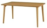 筑波産商 デニッシュ ダイニングテーブル135-4 オーク突板 NR 135x80 テーブル
