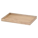 不二貿易 スタッキングトレイ L 突板 ナチュラル 14037