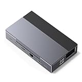 Steam deck/Switch/Rog Ally/Legion Go用TVドック 9-IN-1 USB-Cハブ ドッキングステーション HDMI4K@60HZ 10Gbps高速転送 USb-A3.2*USB-C 3.2 1000Mbpsイーサネット 2*USB2.0ポート SD/TFカード読み取り 100W(出力85W) PD対応 遅延なし 角度調整可能スタンド