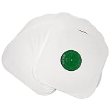 MayRecords 12寸レコードケース LP用100g紙製クラフト保護袋内袋ジャケットスリーブ ホールあり 角なし オープン開口式 20枚