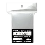 CARD PRO Play Sleeve プレイスリーブ オーバー スリーブ ハード クリア エンボス スタンダードカード レギュラーカード用 64枚入 (オーバースリーブ, 69×94mm)